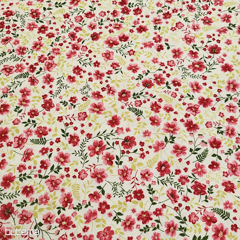 Dekoračná látka CIRI červená