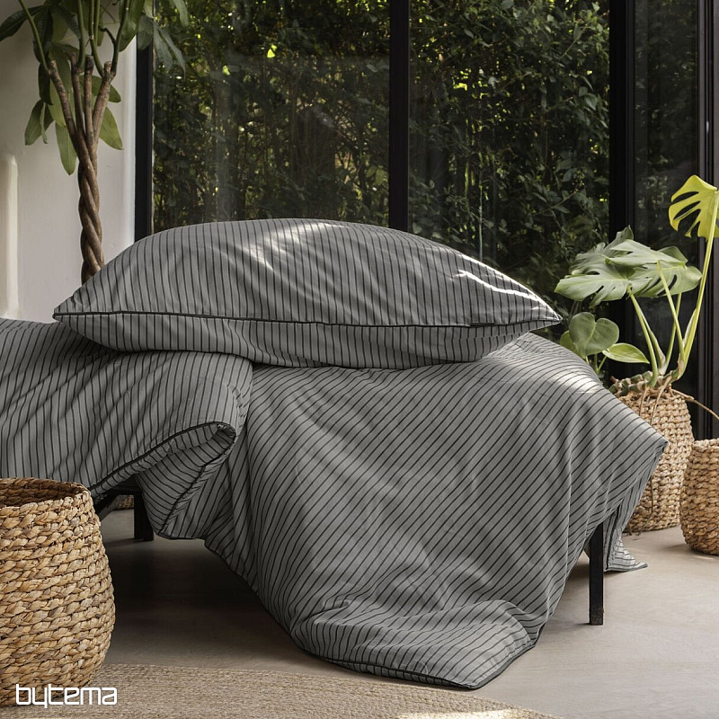 IRISETTE luxusný bavlnený satén TOKIO 8607-11 sivá