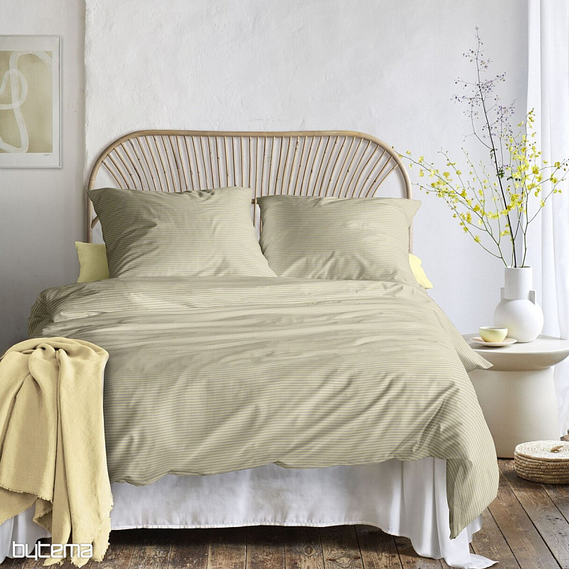 IRISETTE luxusný bavlnený satén TOKIO 8607-40 béžová