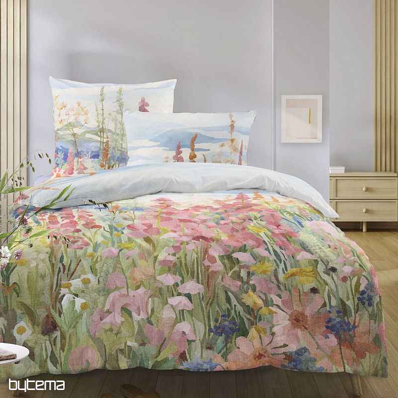 IRISETTE luxusný bavlnený satén WAVE 8689-90 Náprstníky