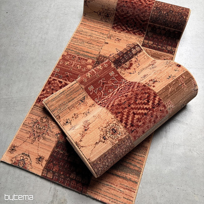 Luxusný vlnený behúň ROYAL PATCHWORK cream