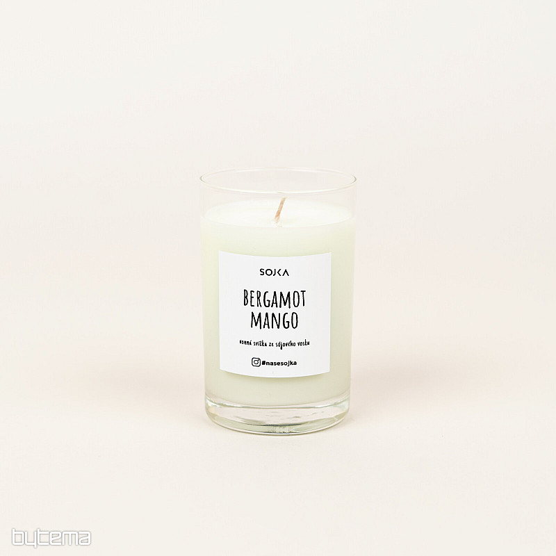 BERGAMOT - MANGO vonná sójová sviečka