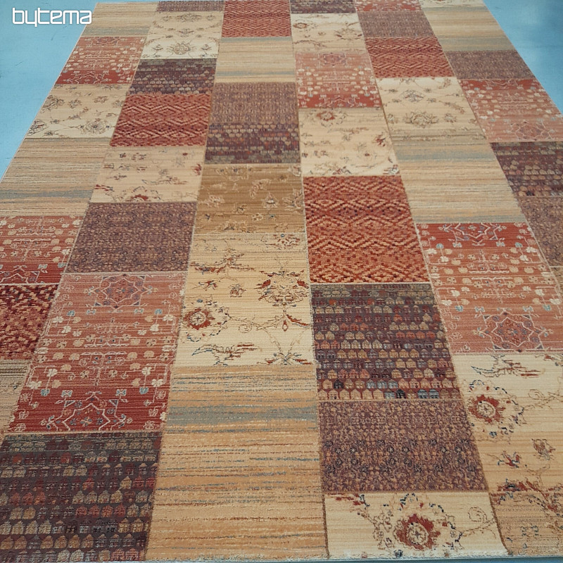 Luxusné vlnené koberce KASHQAI PATCHWORK cream