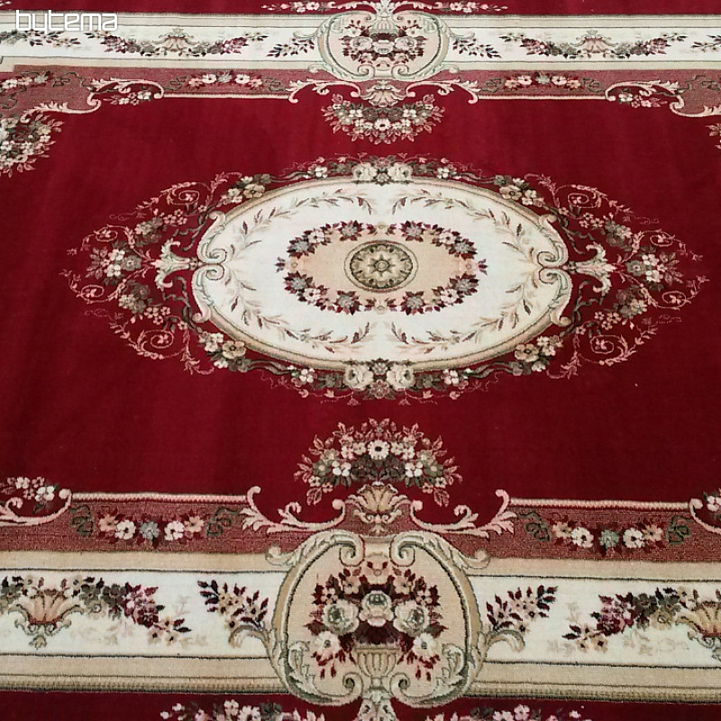 Klasický vlnený koberec MOLDAVA bordo