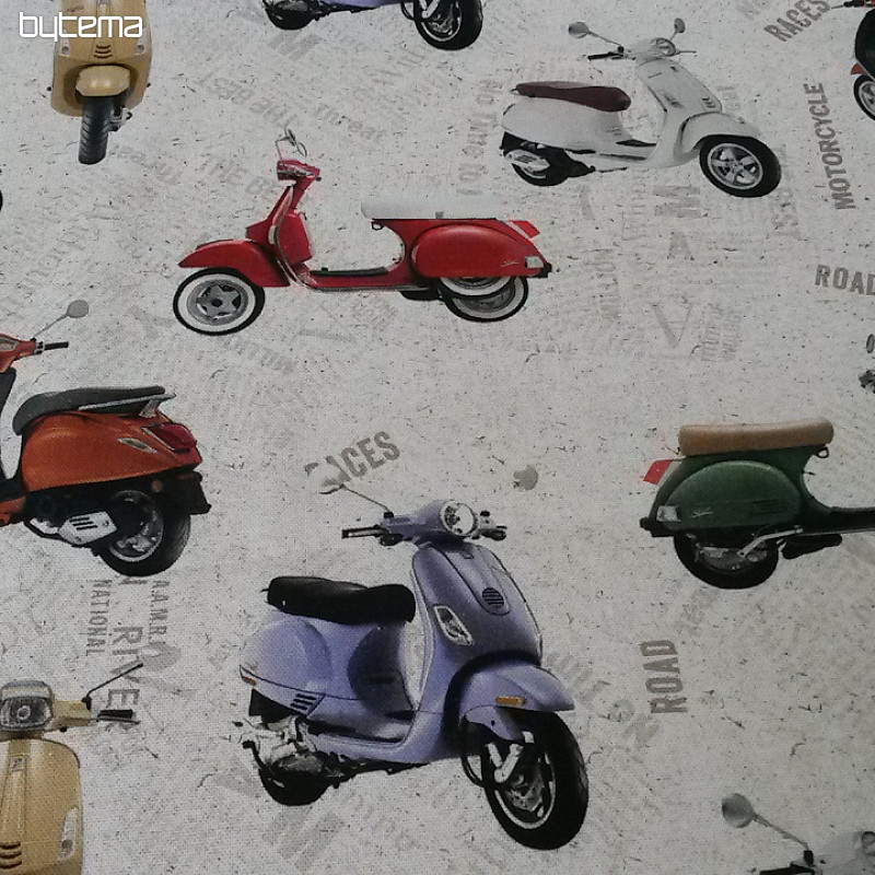 Dekoračná látka skúter VESPA