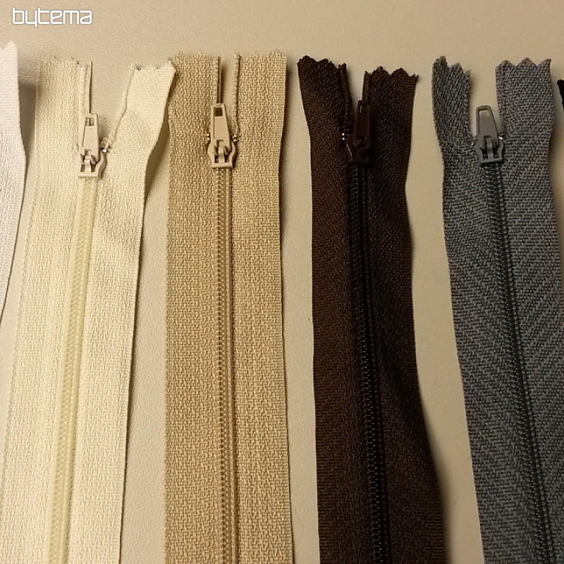 Zips špirálový 3mm, nedeliteľný, dĺžka 35cm