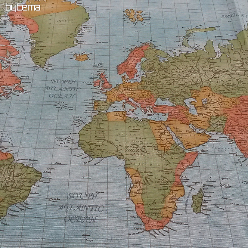 Dekoračná látka MAPA