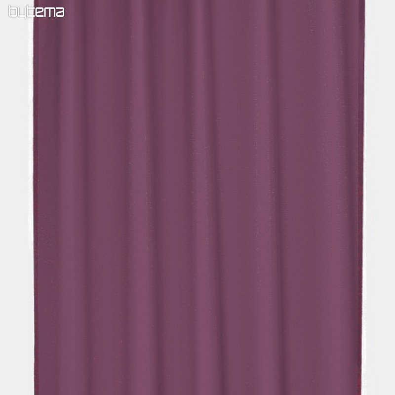 Ľahký dekoračný záves VICKY tmavo fialový 140x245