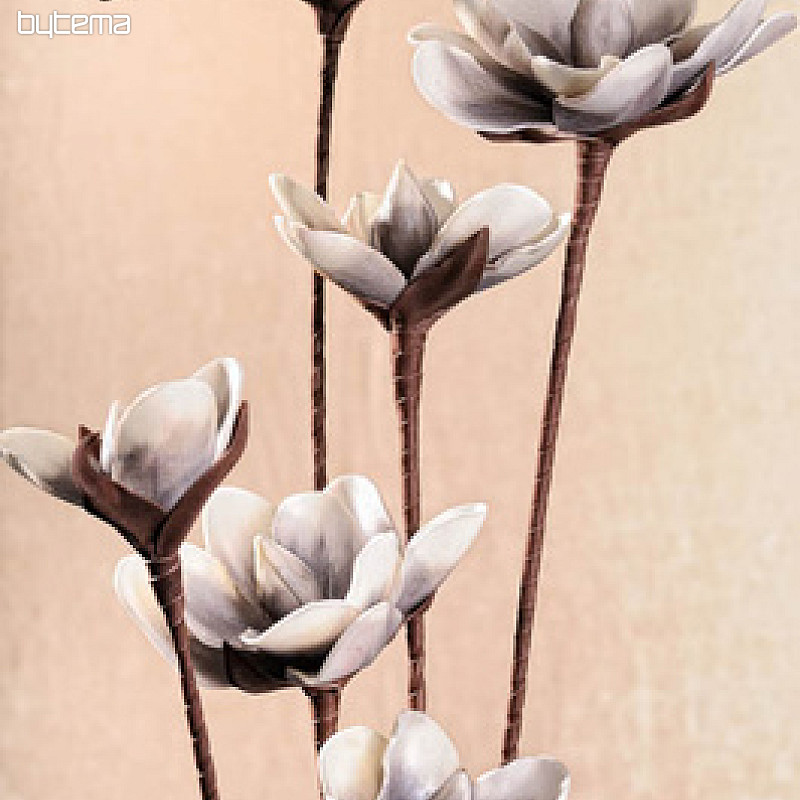 Dekorativní kytka perleťová šedá 3-77 100 cm