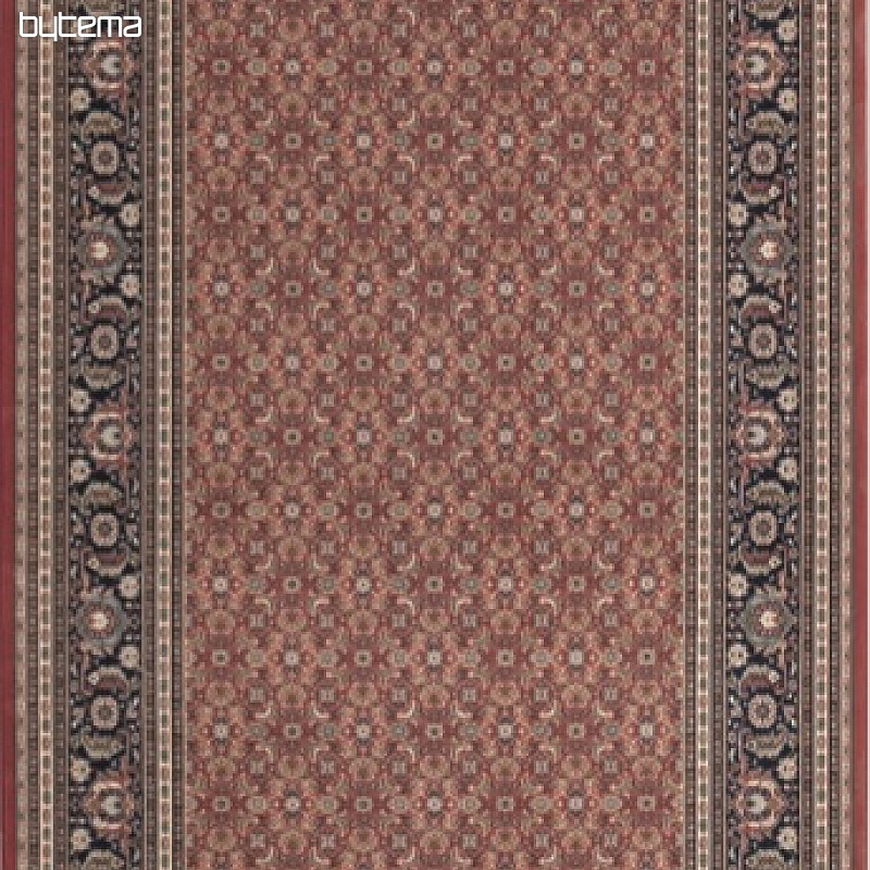 Vlnený klasický koberec ORIENT bordo celoplošný vzor