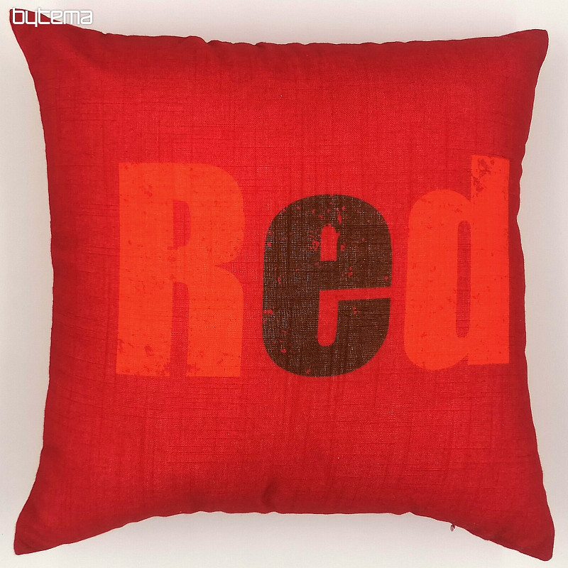 Dekoračná obliečka na vankúš COLORS RED