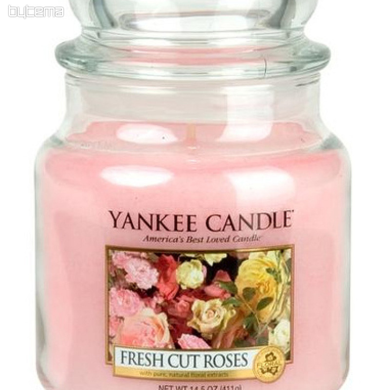 YANKEE CANDLE vôňa FRESH CUT ROSES - čerstvo narezané ruža