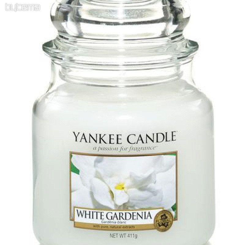 sviečka YANKEE CANDLE vôňa WHITE GARDENIA - biela gardénia