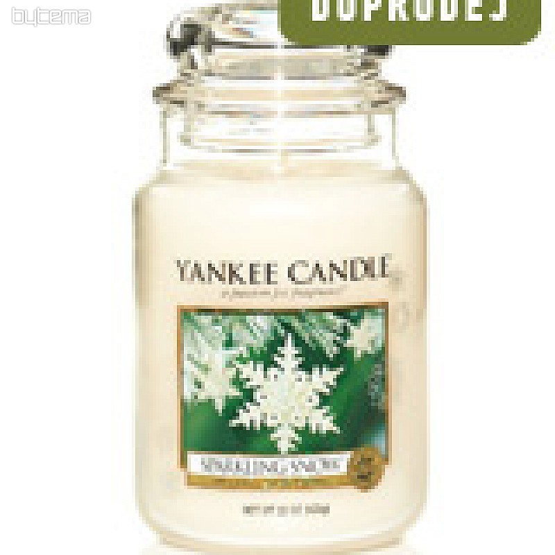 sviečka YANKEE CANDLE vôňa SPARKLING SNOW - iskrivý sneh