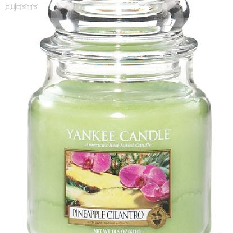 sviečka YANKEE CANDLE vôňa PINEAPPLE Cilantro - ananás s koriandrom