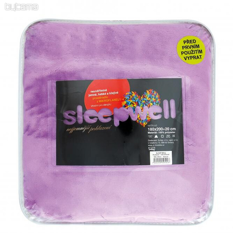 Prestieradlo mikroflanel SLEEP WELL LILA