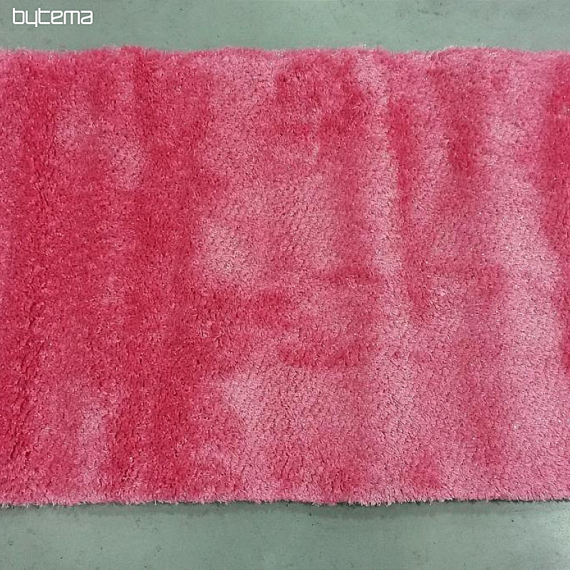 Ružový kusový koberec SHAGGY AFRIGO lesk
