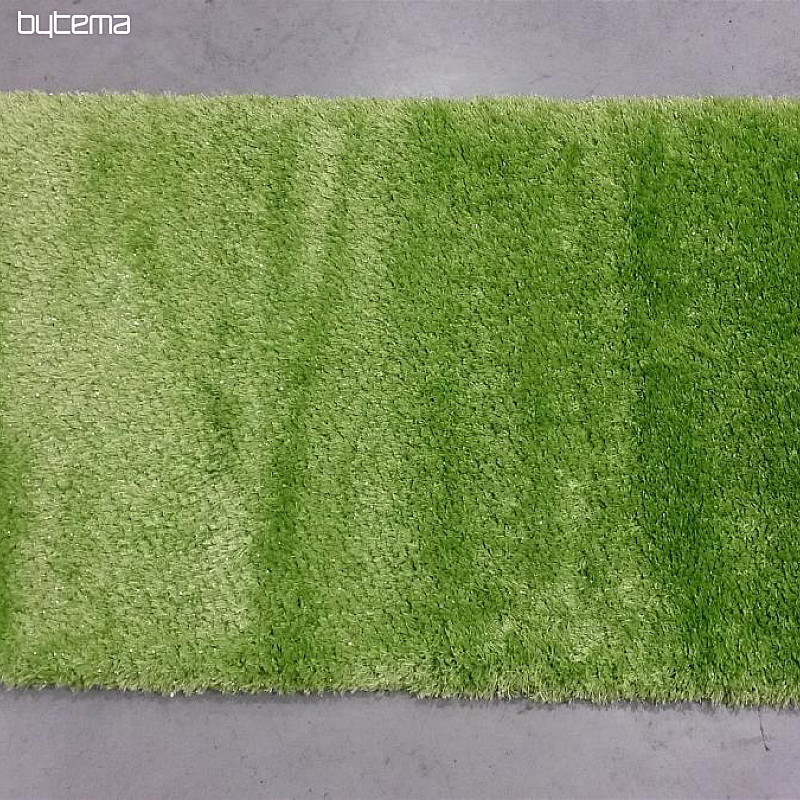 Zelený kusový koberec SHAGGY AFRIGO lesk