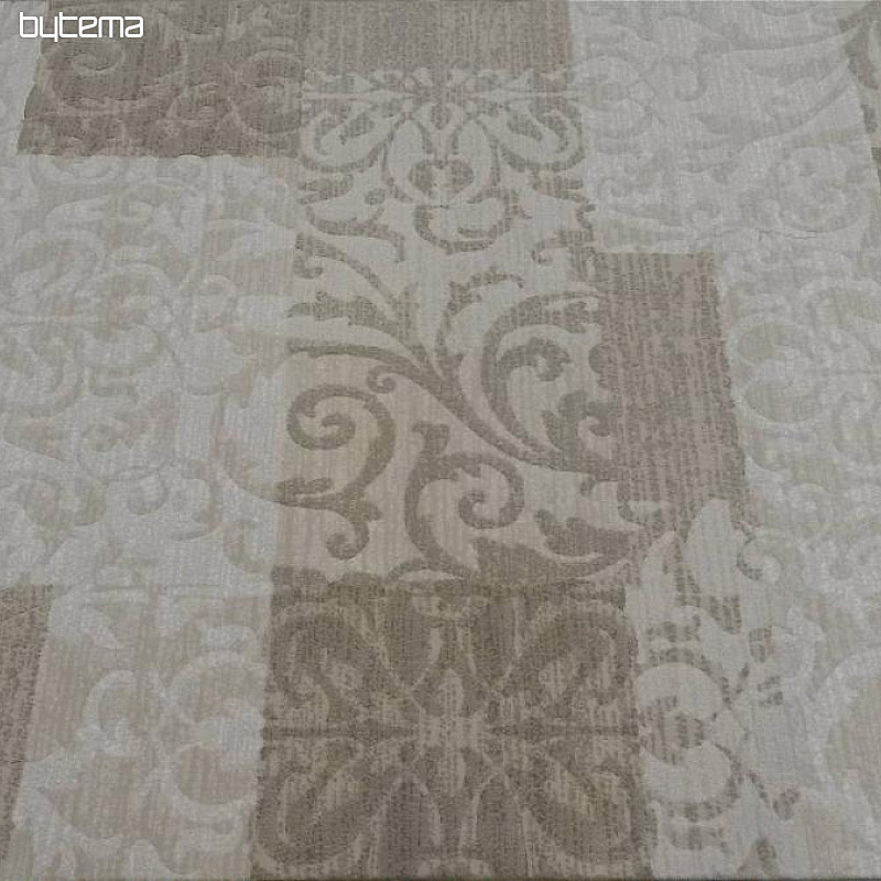 moderný kusový koberec FONTANA zelenobiely