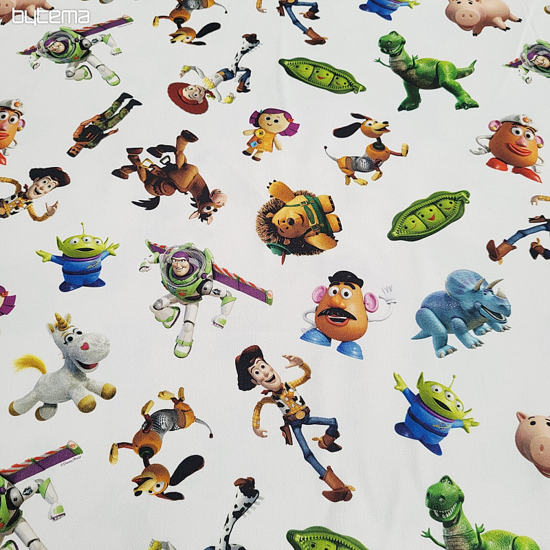 Detská dekoračná látka TOY STORY veľké