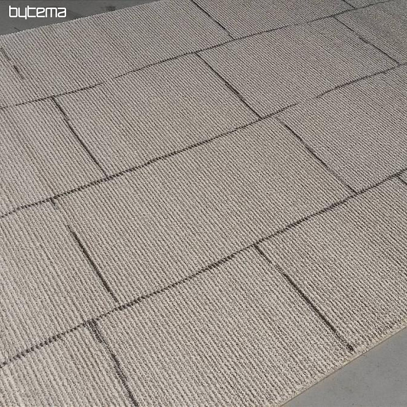 Dizajnový vlnený koberec PERLA geo