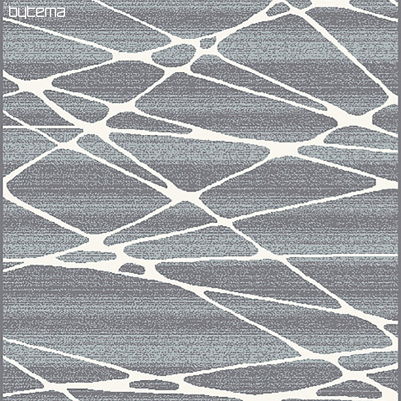 Kusový koberec BOHO geometrický modrá / biela