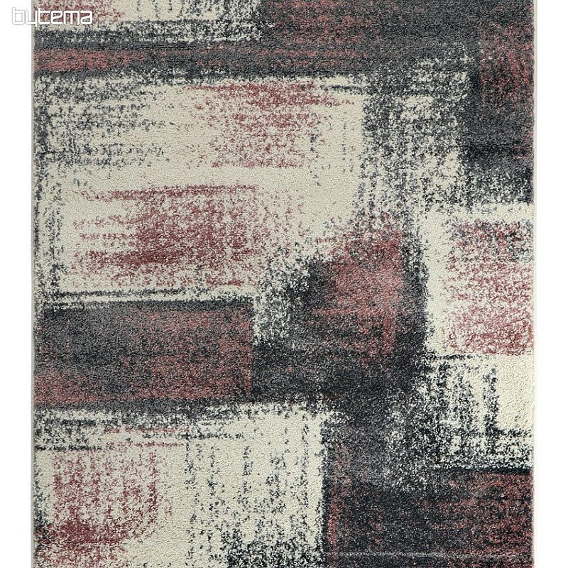 Kusový koberec DOUX maliarske plátno sivá / ružová