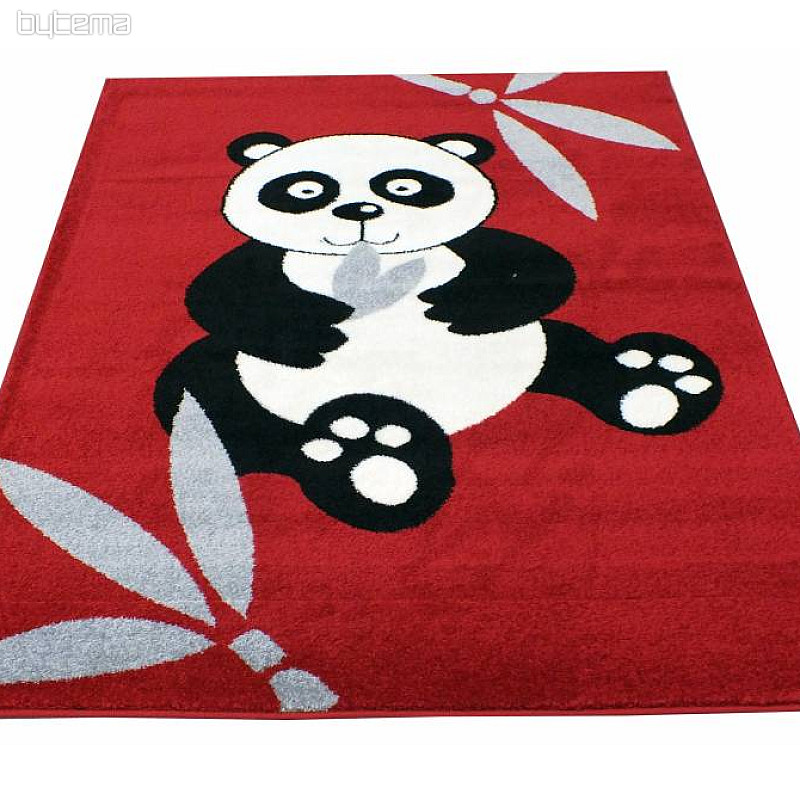 Detský koberec PANDA červená