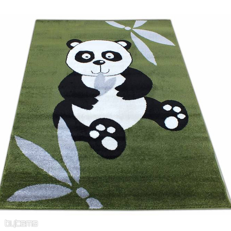 Detský koberec PANDA zelený