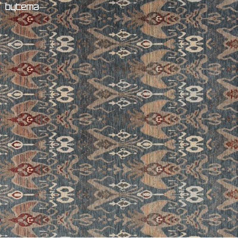 Luxusné vlnený koberec DJOBIE etno modrý