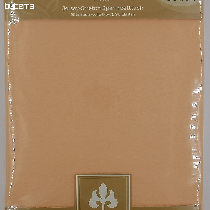 Jersey plachta BAMBOO - BIO COTTON marhuľová