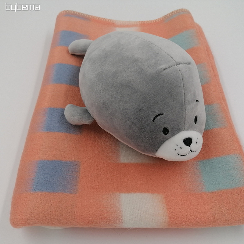 Detská deka Larisa oranžová