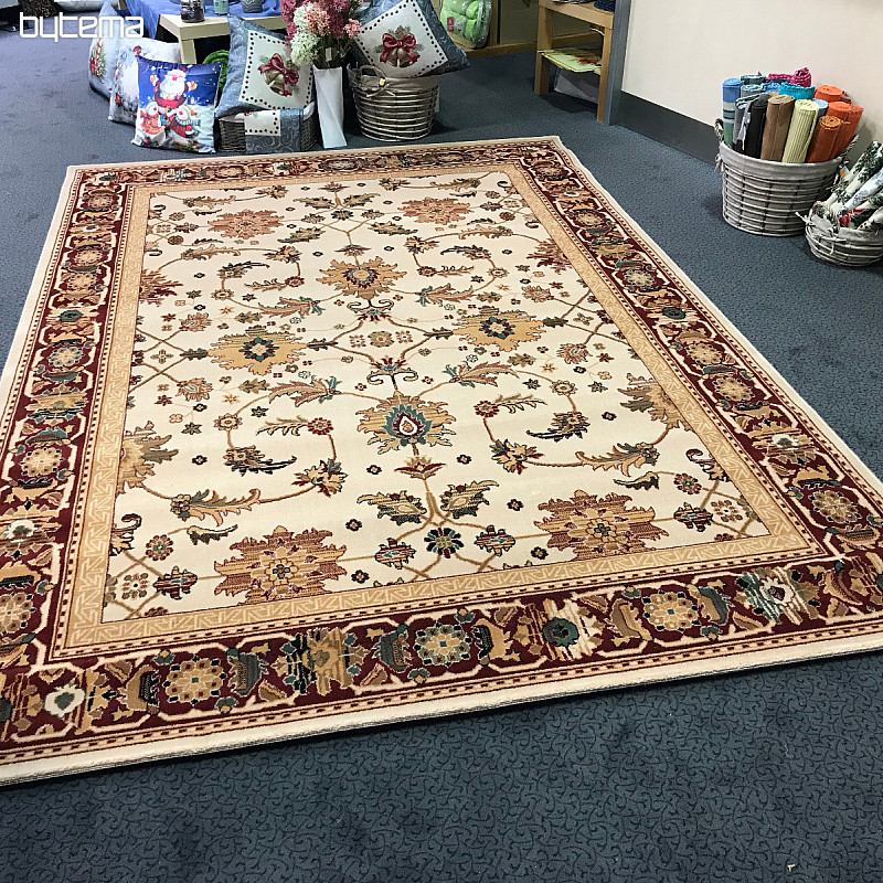 Luxusné vlnené koberec PRAGUE krém / béžová