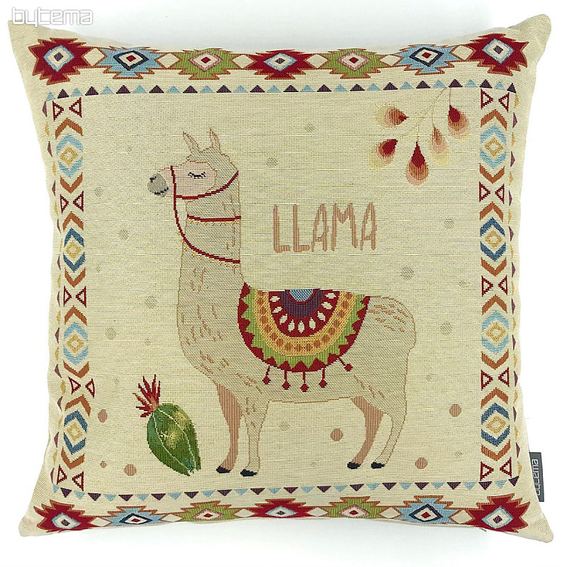 Obliečka na dekoračný vankúš Lama