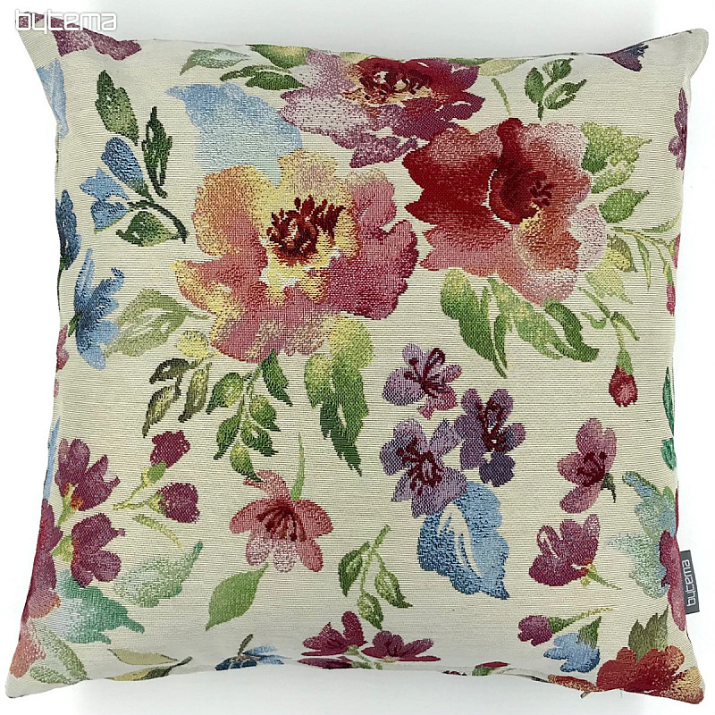 Gobelínový obliečka na vankúš PASTEL KVETY