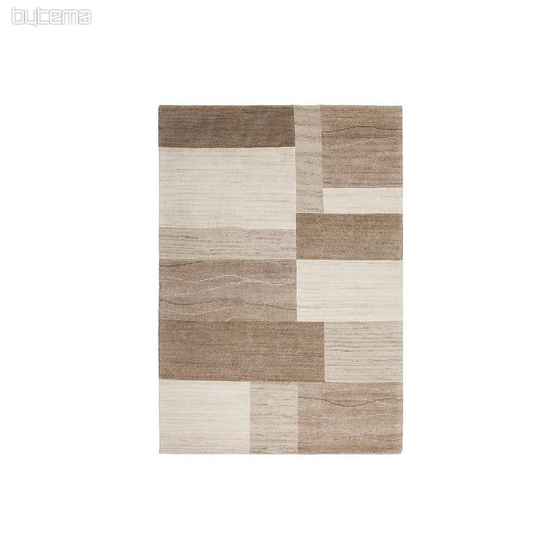 Vlnený kusový koberec GOA 952 béžový
