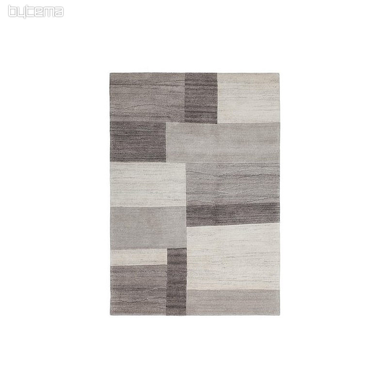 Vlnený kusový koberec GOA 952 šedý