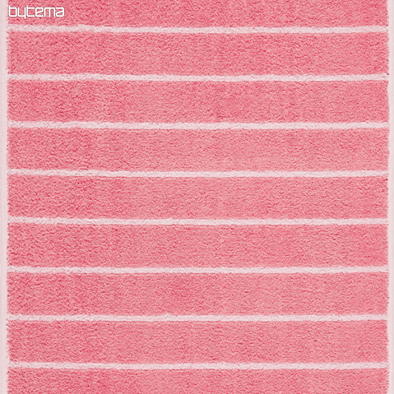Luxusný ručník a osuška LINE 206 růžová/biela