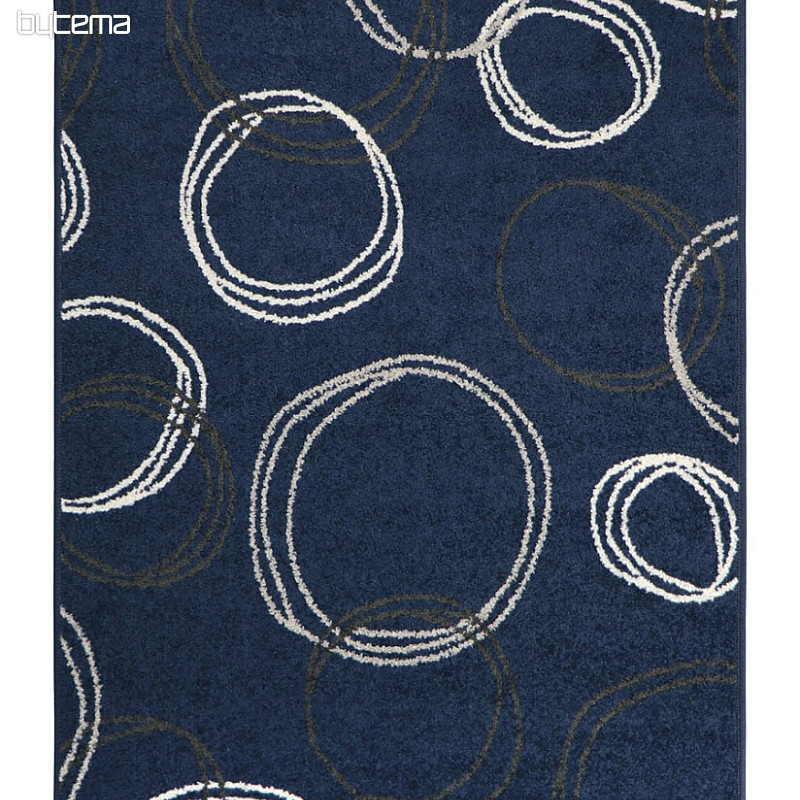 Kusový koberec LOTTO kruhy modrá