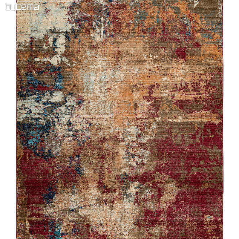 Moderný koberec MEDELLIN 401 červený