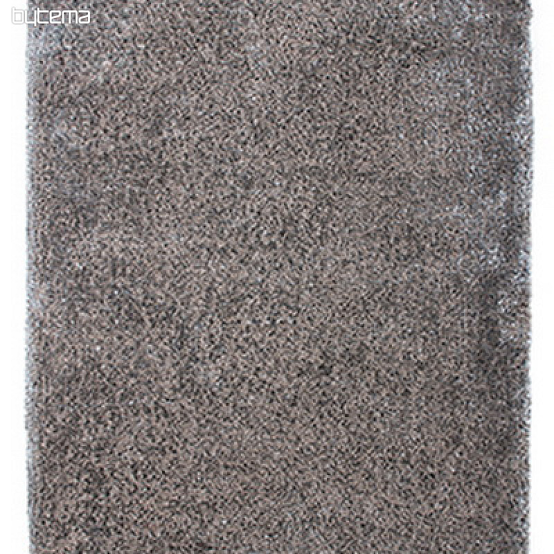 Kusový koberec SHAGGY MONACO strieborný