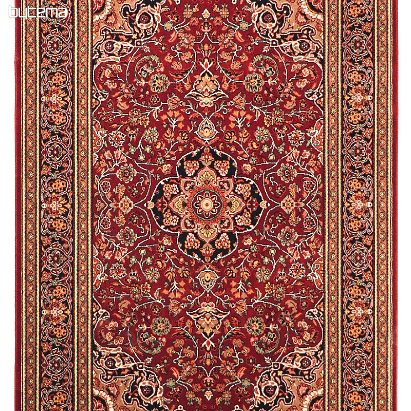 Luxusné vlnené koberec PRAGUE Bordó