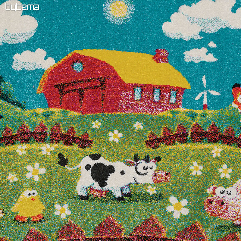 Detský kusový koberec PLAY FARMA