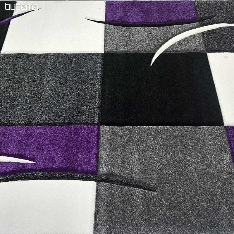 Moderný kusový koberec MOND MERINO fialový