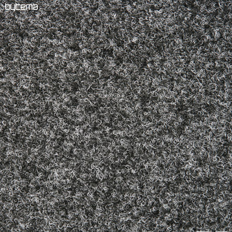 záťažový koberec vpichovaný RAMBO 15 čierno - biely