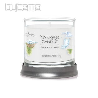 sviečka YANKEE CANDLE vôňa CLEAN COTTON TUMBER MALÝ