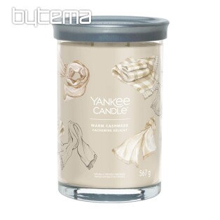 sviečka YANKEE CANDLE vôňa WARM CASHMERE TUMBER VEĽKÝ 2 KNOTY