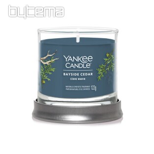 sviečka YANKEE CANDLE vôňa BAYSIDE CEDAR TUMBER MALÝ