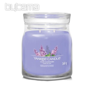 sviečka YANKEE CANDLE vôňa LILAC BLOSSOMS SKLO STREDNÉ 2 knôty