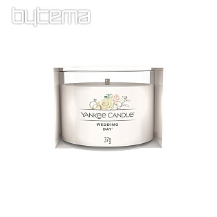 sviečka YANKEE CANDLE vôňa WEDDING DAY v skle